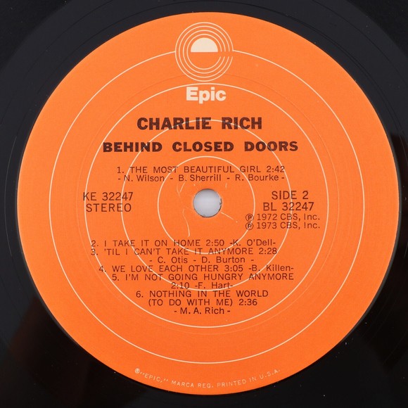 Charlie Rich – Behind Closed Doors - 1973 Stereo 12" LP Vinyl Record KE 32247 - Picture 11 of 16